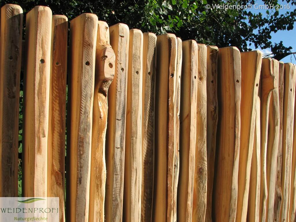 Sichtschutz LÄRCHENZAUN Lärche Gartenzaun blickdicht Holzzaun von WEIDENPROFI 